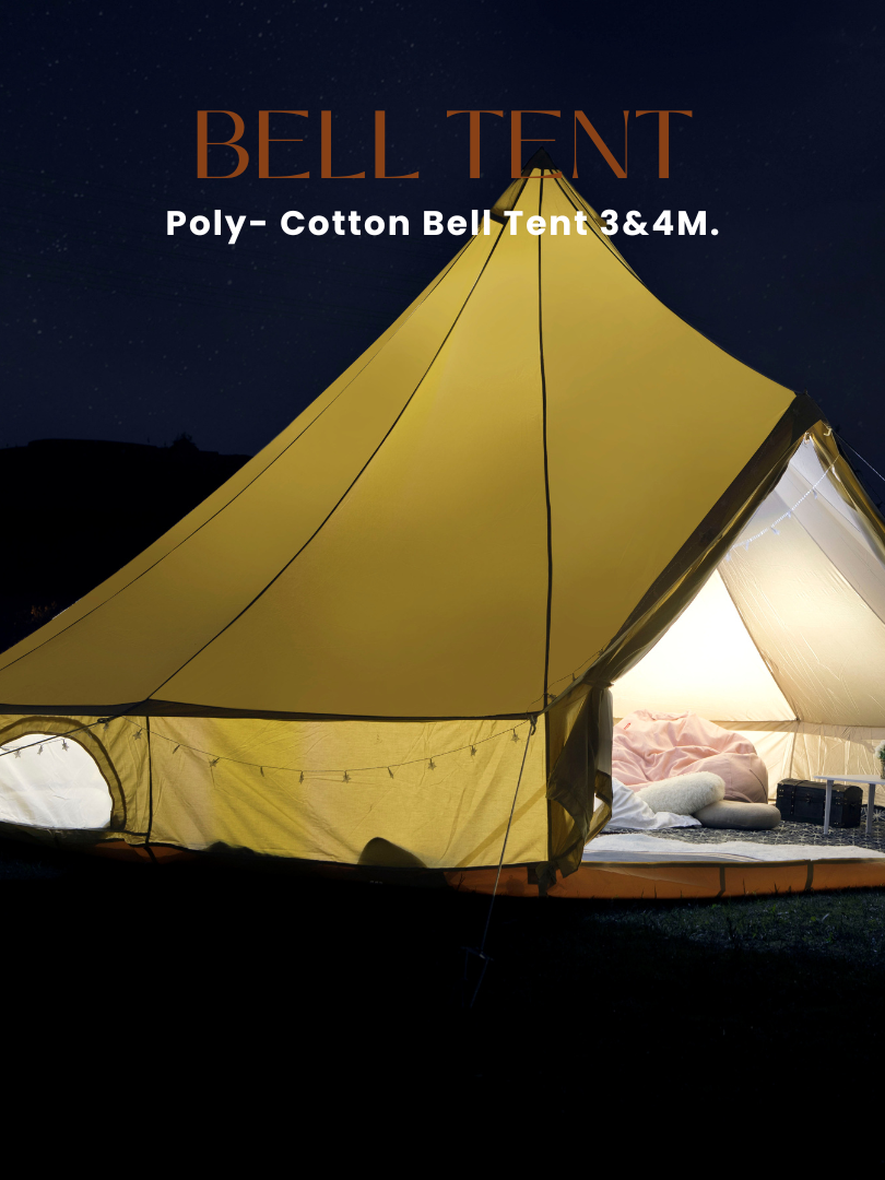 钟形帐篷 3 和 4 M。 